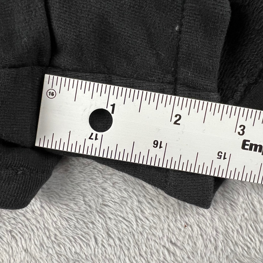The North Face Womens Size S P Black Sweat Shorts Logo Drawstring Waist Lounge - Picture 12 of 12
